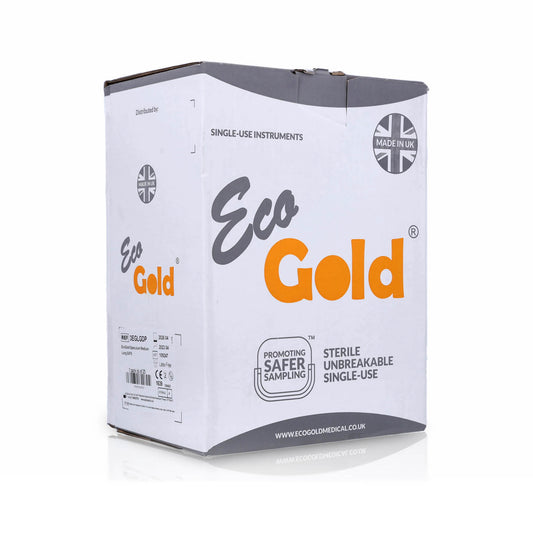 EcoGold Speculum Large (Sterile) With Lock - Blue - Pack of 20 - EcoGold