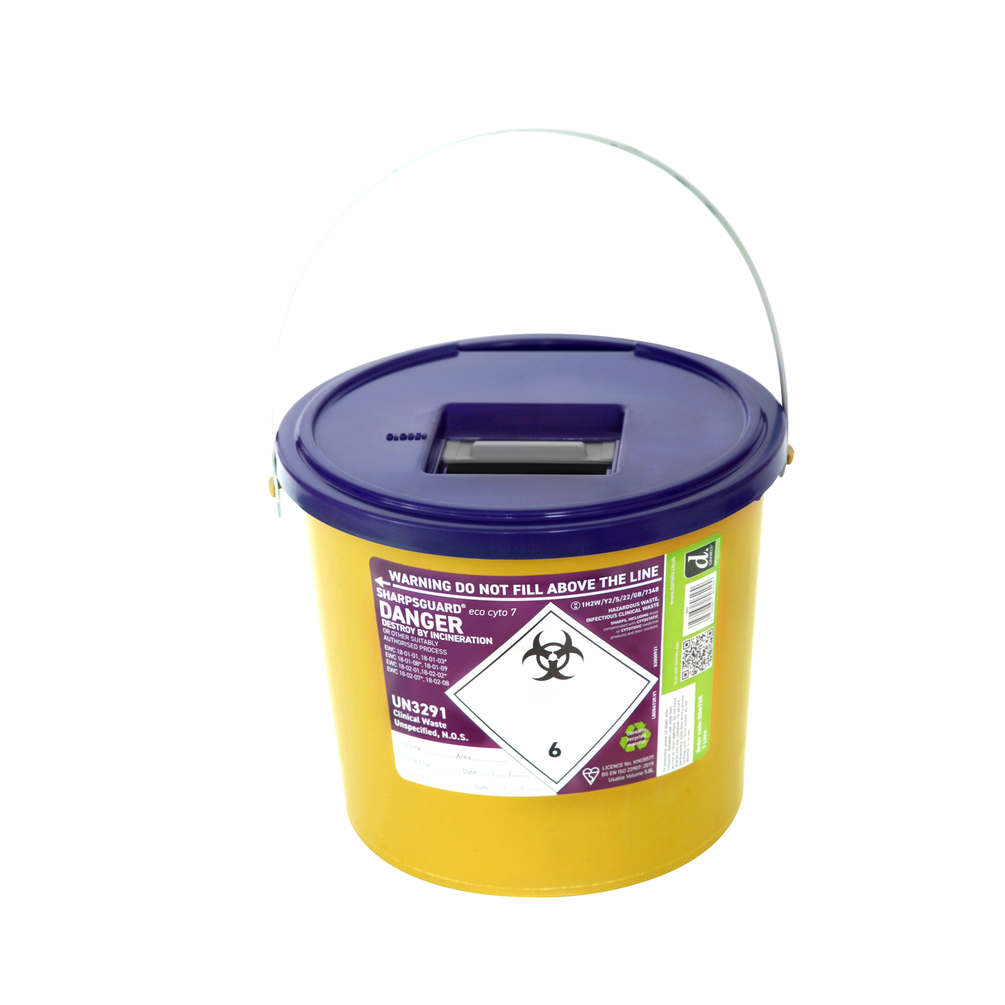 Sharpsguard Cyto 7 Litre Sharps Bin -