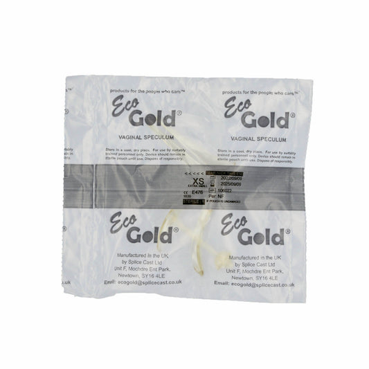 EcoGold Speculum Extra Small (Sterile) - Grey - Single - EcoGold