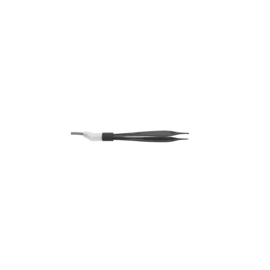 Reusable Adson Insulated Bipolar Forceps for Hyfrecator - Serrated Tips