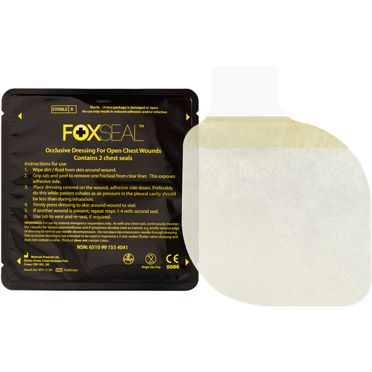 Foxseal Occlusive Chest Seal - Twin Pack - Celox