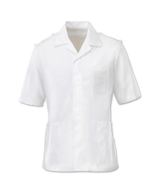 Men's White Epaulette Tunic - 36 Inch Chest - Alexandra