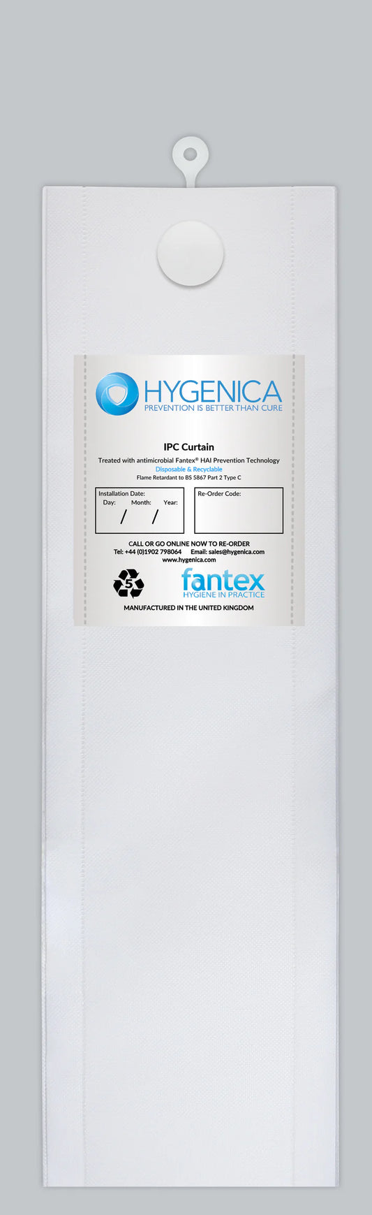 Standard 4.5m x 2m J-Fit Fantex Curtain - Medical Blue EOL -