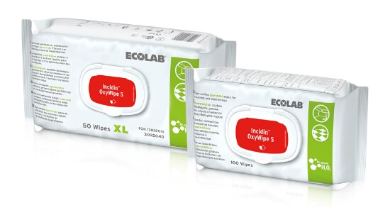 Incidin Oxywipe S - Pack of 100 - Ecolab