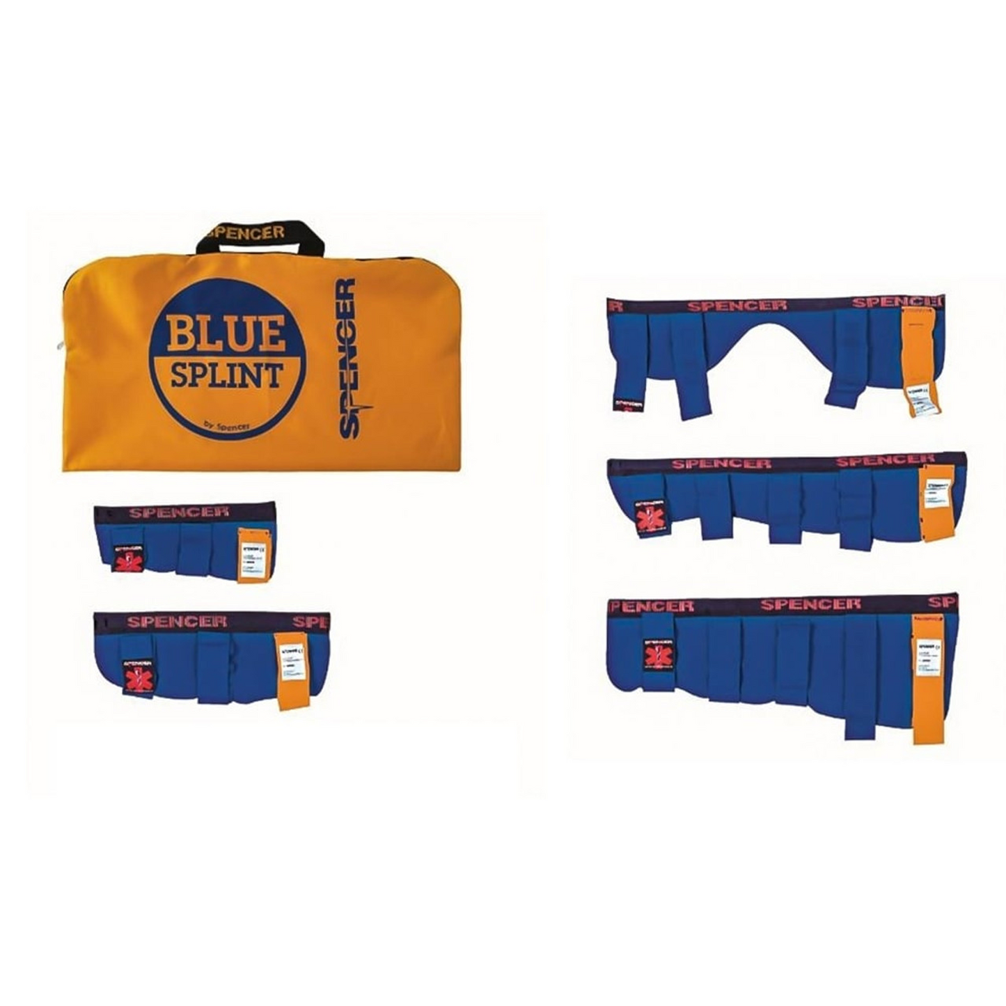 SPENCER® Rigid Blue Splint - 5 Piece Kit