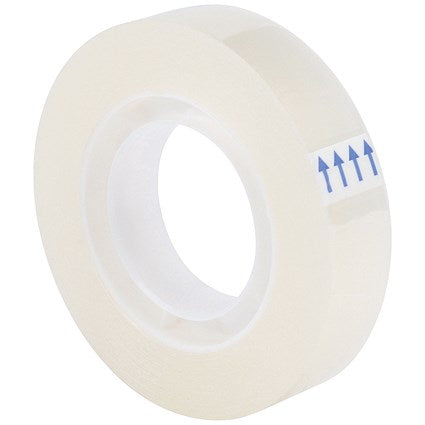 Q-Connect Easy Tear Tape Rolls, 12mm x 66m (12 Pack) -