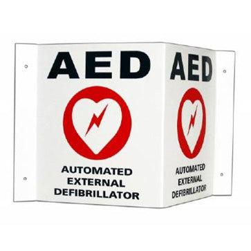 AED Wall Sign 3D -
