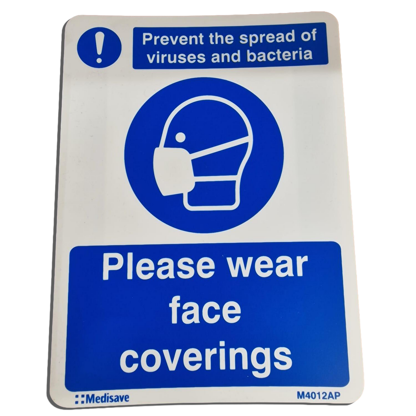 Please Wear Face Covering Sign 150mm x 200mm - CLEARANCE -