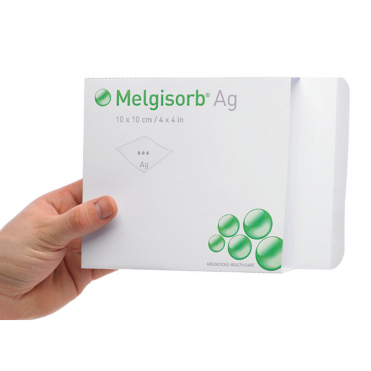 Melgisorb Ag Antimicrobial Alginate Dressing - 10cm x 10cm