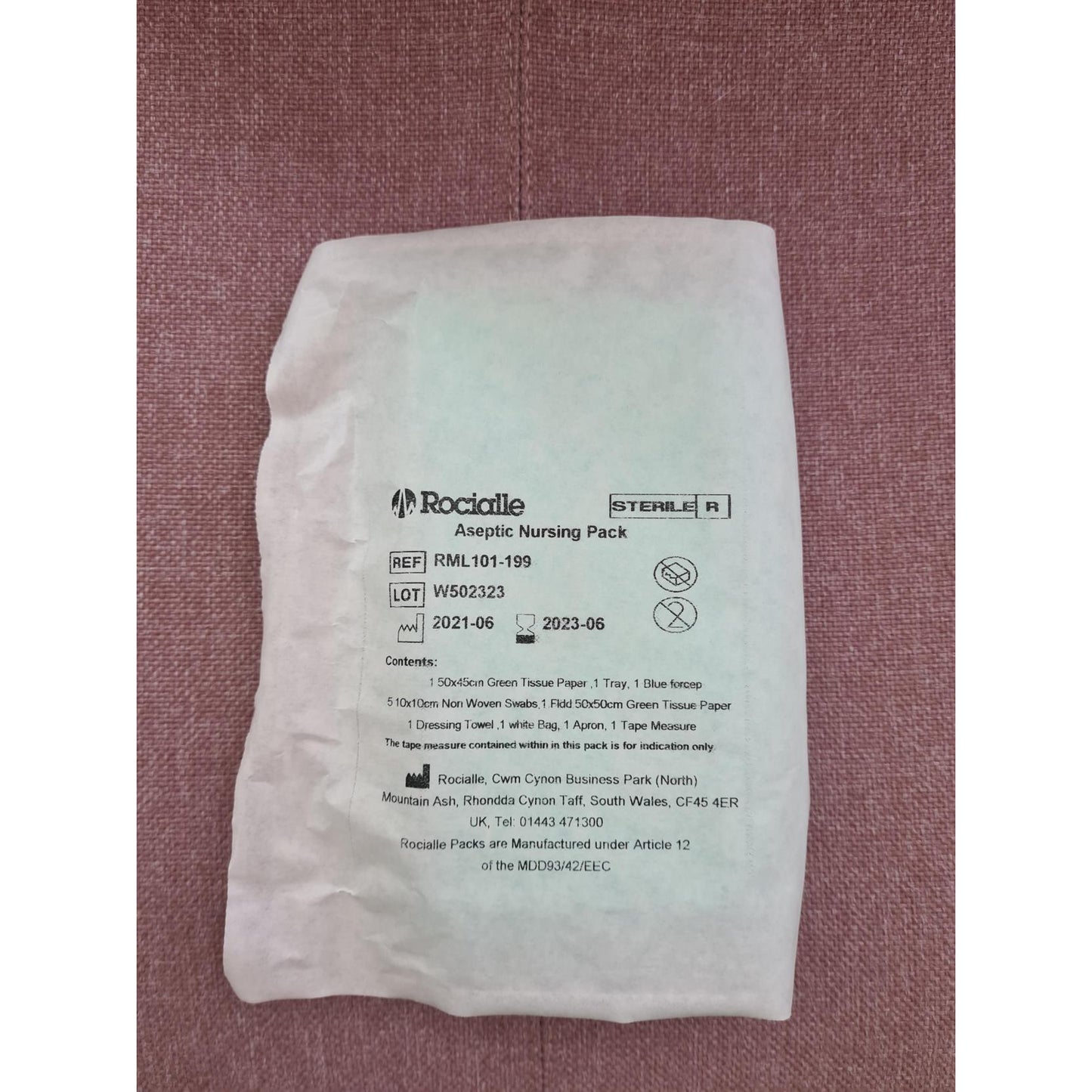 Rocialle Single Use Aseptic Nursing Pack - CASE OF 100 - CLEARANCE - Rocialle