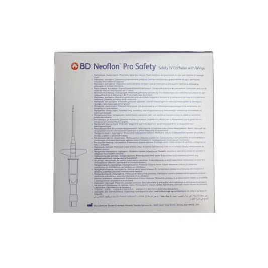 BD® Neoflon™ Pro Safety Winged IV Catheter 24G x 0.75" - Box of 30 -