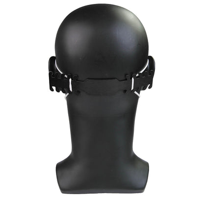Face Mask Strap Fastener Ear Guard - Black - Pack of 5