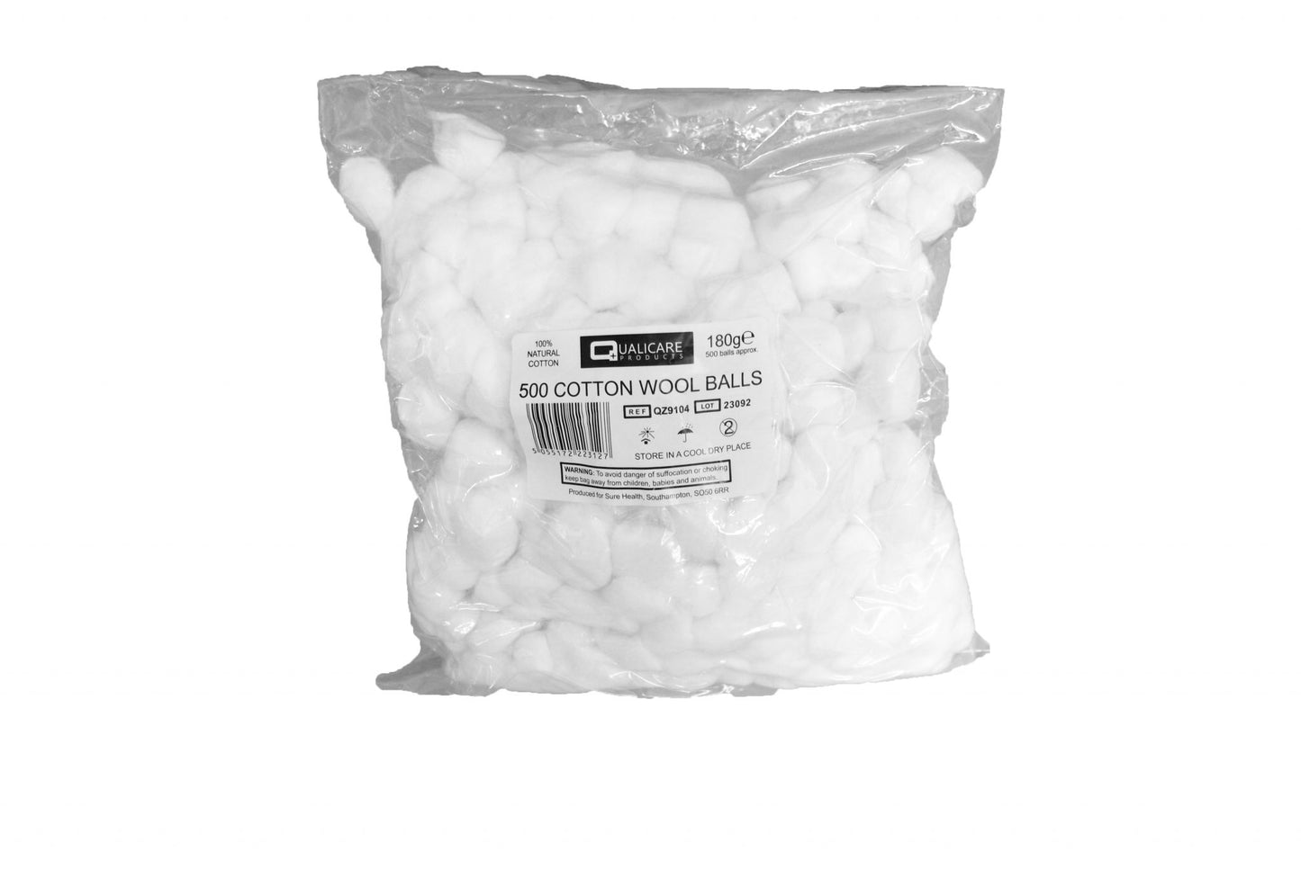 COTTON WOOL BALLS 500/180G - non sterile