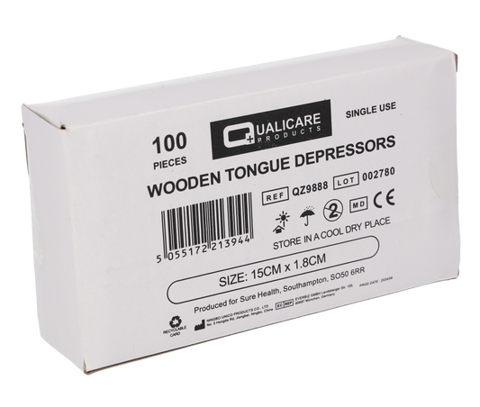 Wooden Tongue depressors x100 - Medisave UK