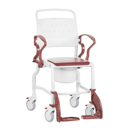 Height Adjustable - Mobile Commode Chair