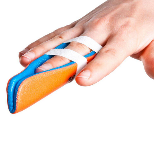 SAM® Splint 4" 9.5cm x 4.6cm Finger - Orange & Blue - SAM Medical