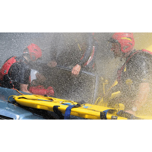 The Spencer Rock Pin Max Spinal Board - ideal for water rescue.