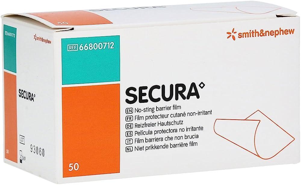 SECURA No-Sting Barrier Film Wipe – Pack of 50 Wipes