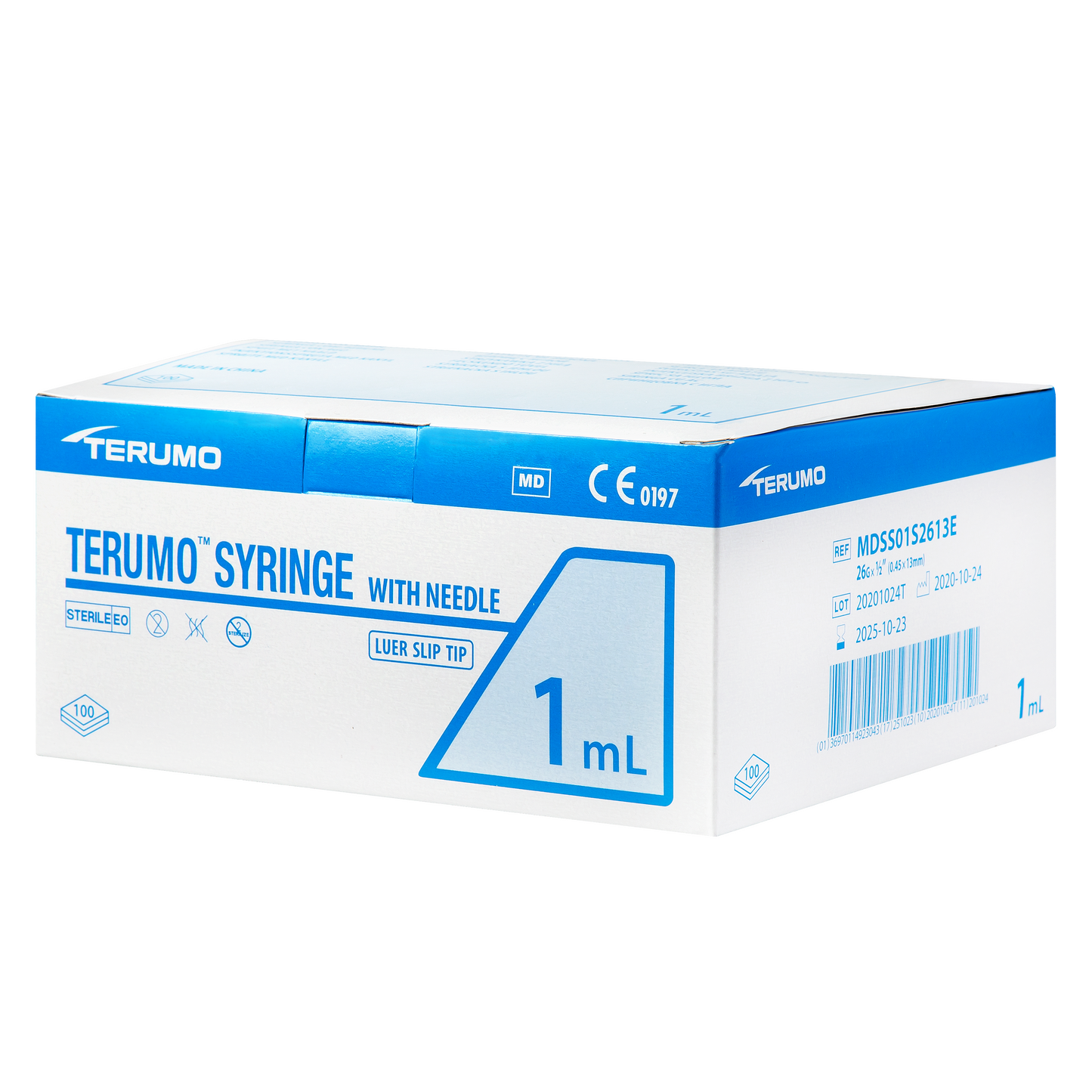 Terumo Syringe & Needle 5ml 21g x 1 1/2" 38mm x 100 -