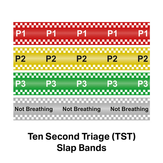 NHS Ten Second Triage (TST) A5 Aide-Mémoire Cards - Pack of 10 - Medisave UK
