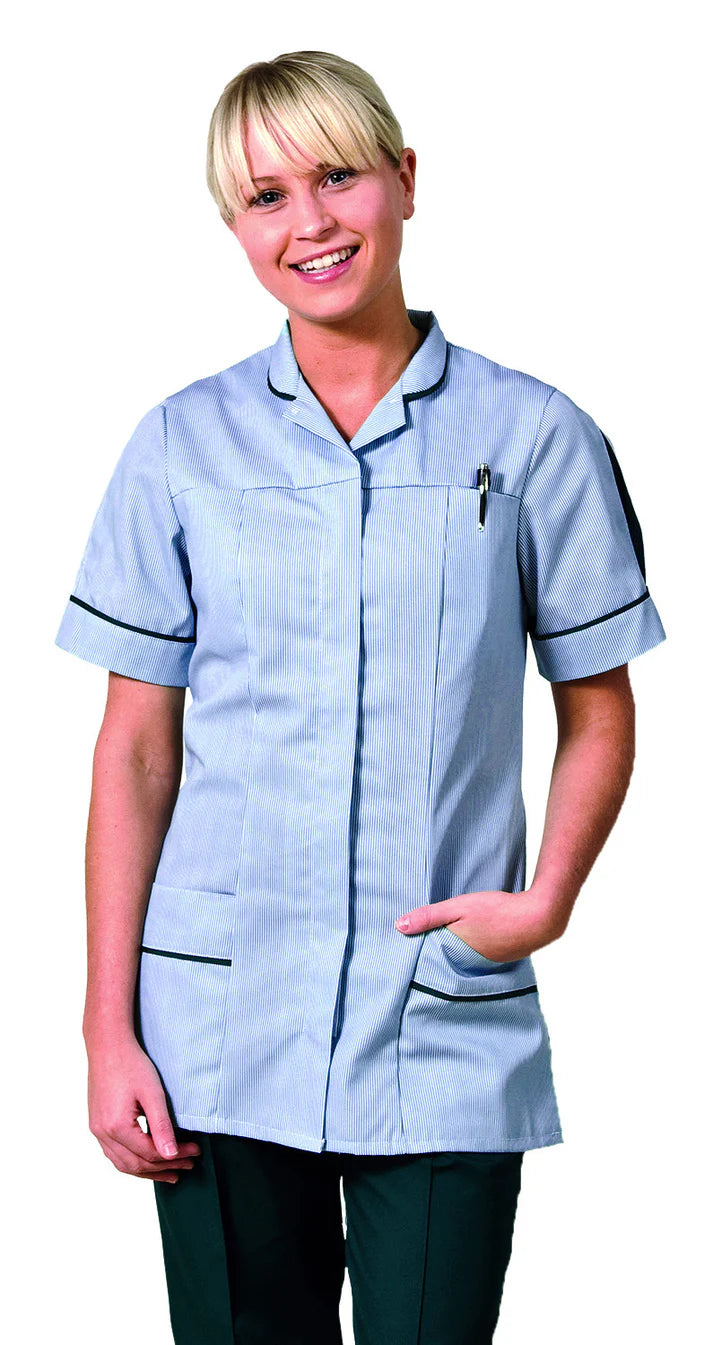 Tara Ladies Tunic - Hospital/Striped -