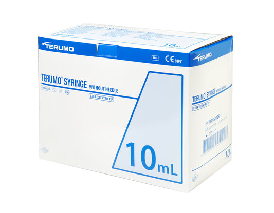 3 Part Syringe, 10ml, Eccentric Luer Slip, Box of 100 -