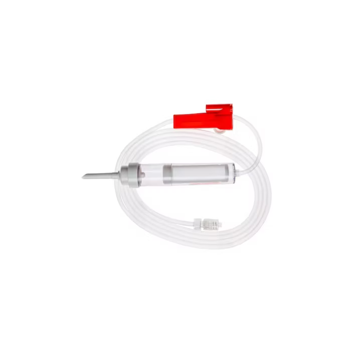 Unvented Blood Set with a Rotating Luer Lock and a Priming Cap - 192cm Box of 100