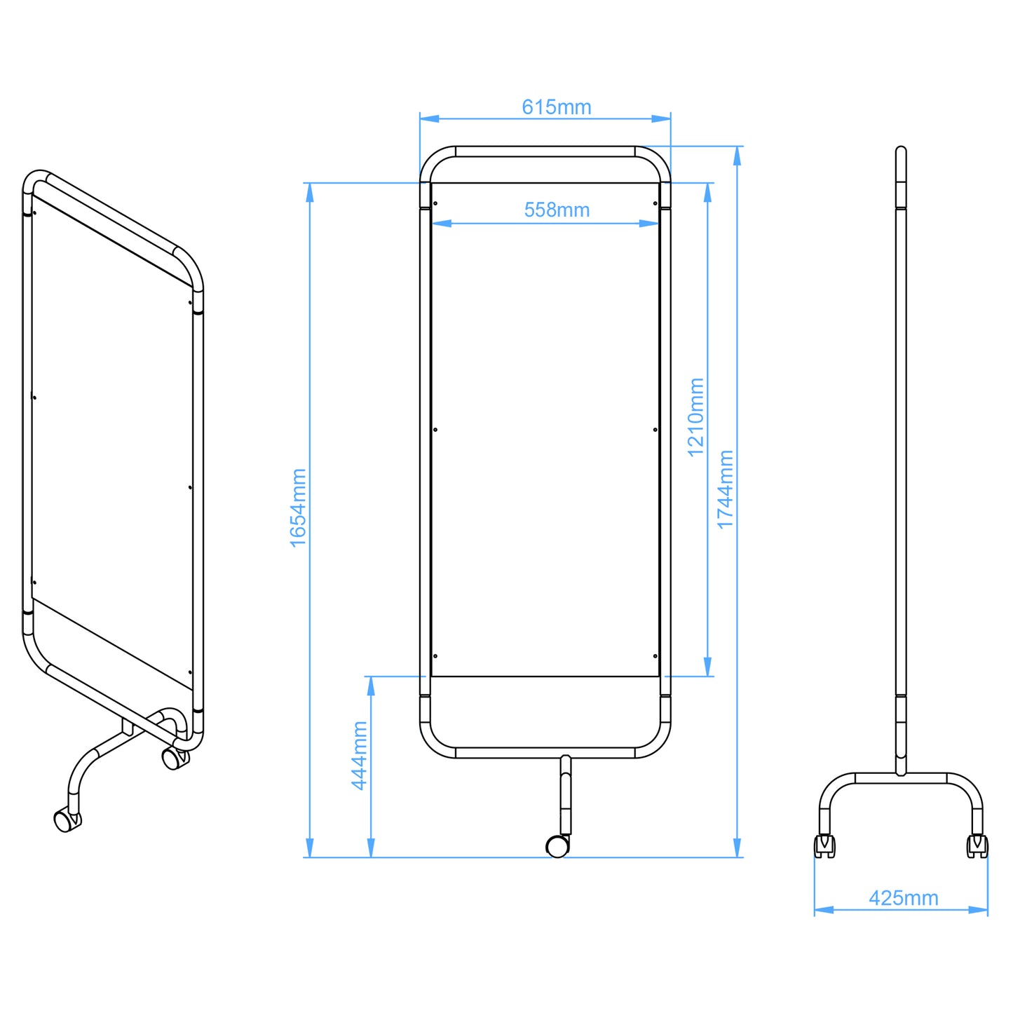 Shuttleworth Four Panel Ward Screen -