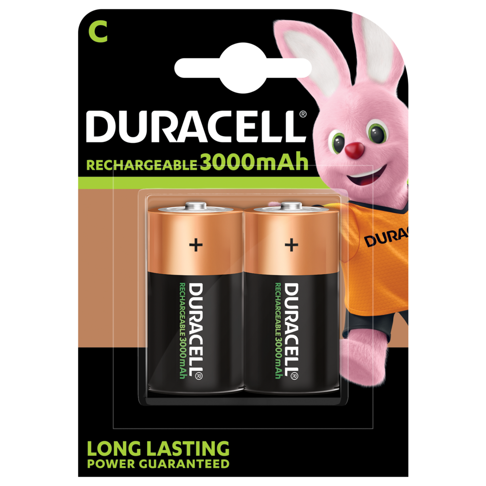 Duracell Recharge Type C NiMH 3000mAh - Pack of 2 -
