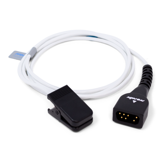Nonin Ear Lobe Clip Sensor - 1 Metre Cable -