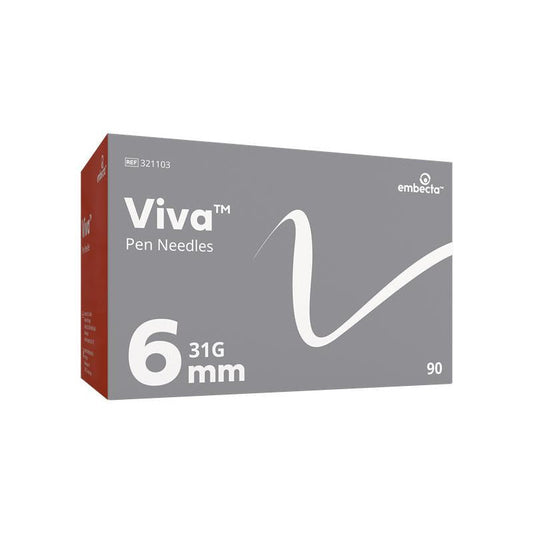 BD Viva™ Pen Needles 0.25mm (31G) x 6mm - Box of 90 -