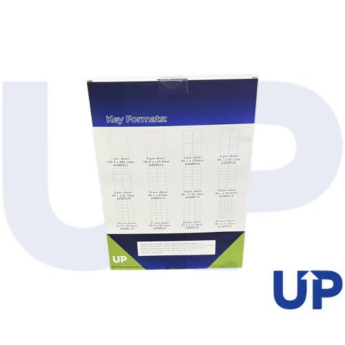 A4 Multipurpose Labels 8 Per Sheet 199.6 x 289mm (WHighte) Pack of 100 - Compatible -