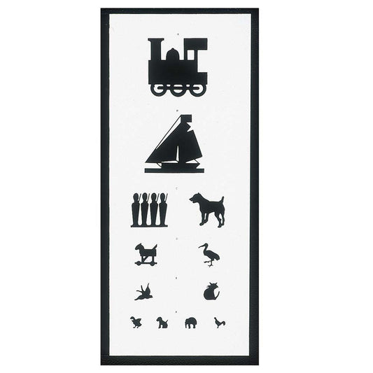 Test Chart, Double Sided 6M Viewing Distance -