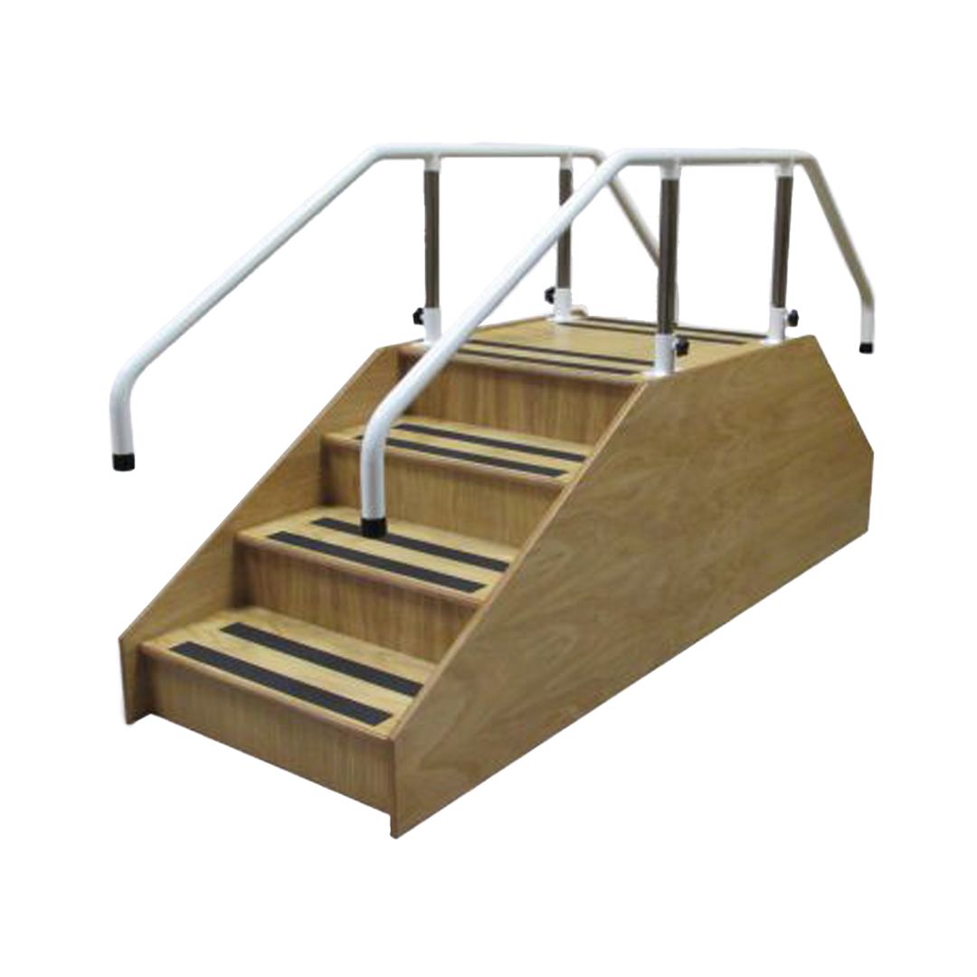 Stabil Straight Training Stairs with Adjustable Hand Rail