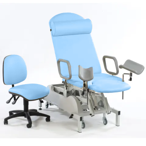 Medicare Deluxe Gynaecology Couch - Sky Blue -