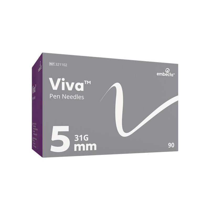 BD Viva™ Pen Needles 0.25mm (31G) x 5mm - Box of 90 -