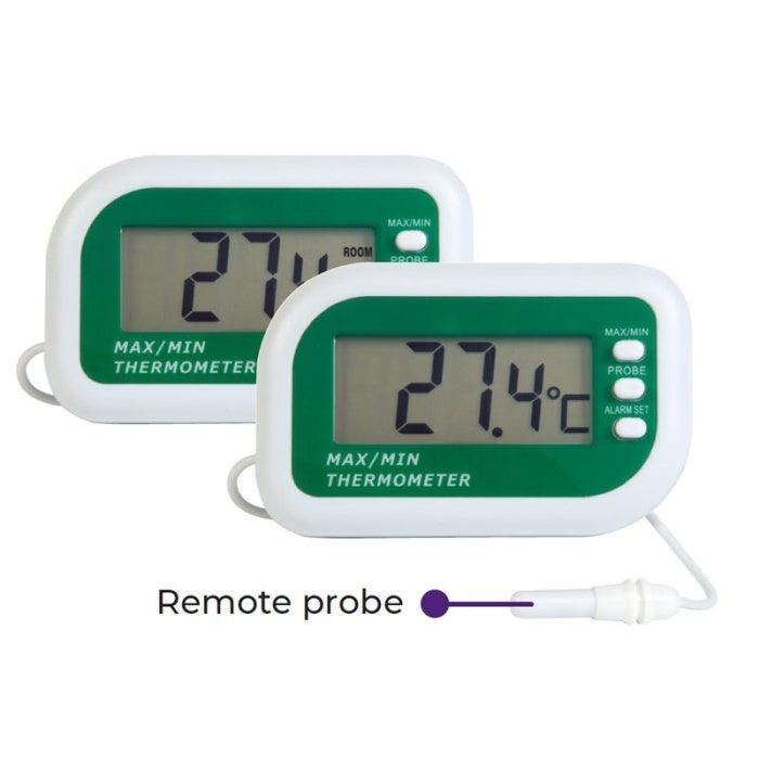 Digital Max/Min Alarm Thermometer | Dual Sensors