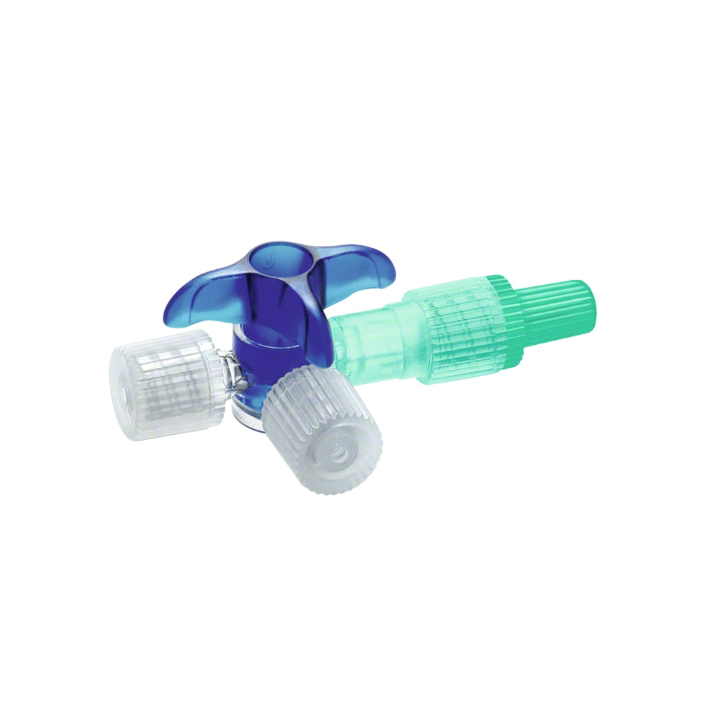 Discofix C 3-Way Stopcocks - Blue - Rotating Adapter -