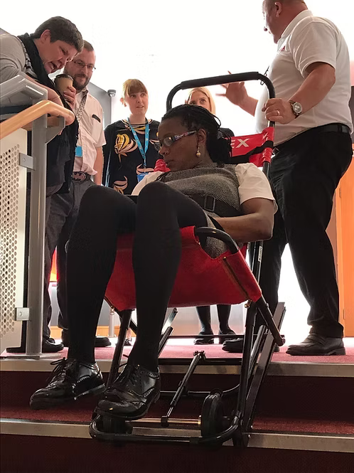Evacuation Chair Training for 6 delegates. -