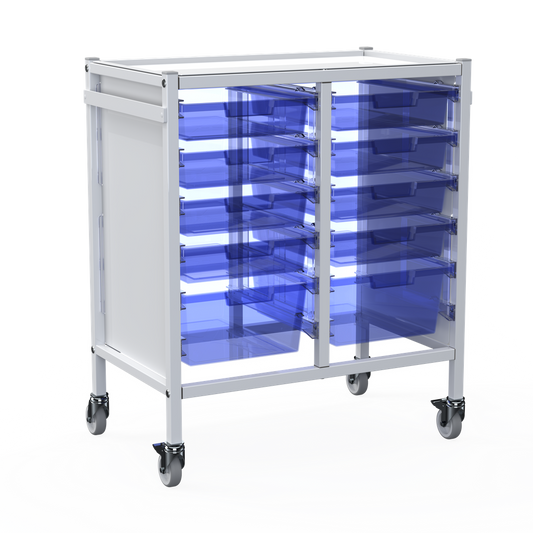 Shuttleworth Double Medical Storage Trolley -