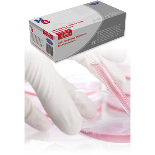 Nitrile Powder Free Lrg Gloves- Natural Box of 100 - HPC