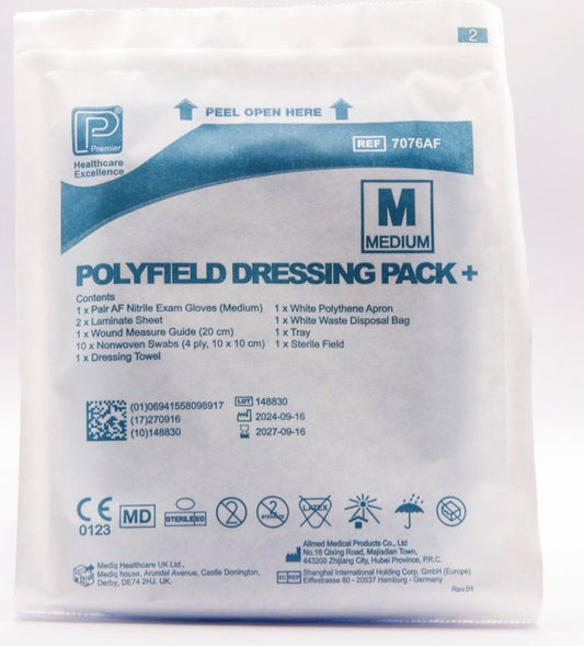 Polyfield Patient Pack Plus (Large gloves) Pack of 10 -