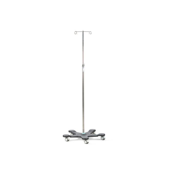 Heavy Duty Mobile Infusion Stand - 2 Hook - Spearmint - Bristol Maid