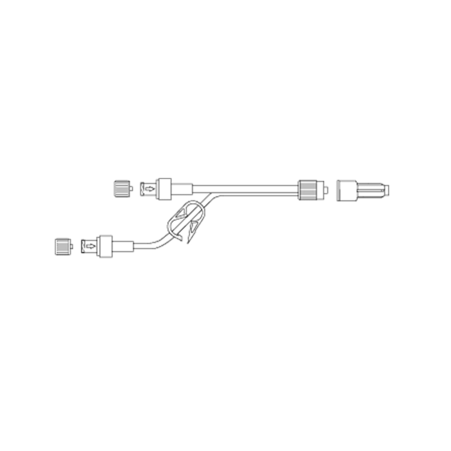 2 Way 7cm Extension Set with SmartSite Valves - Box of 50