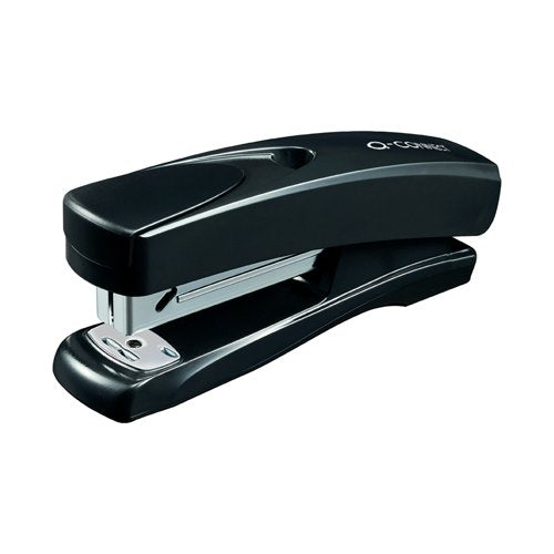 Q-Connect Half Strip Plastic Stapler Black -