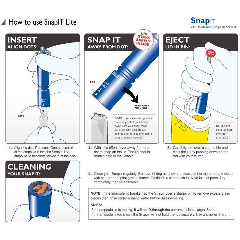 Qlicksmart SnapIT Ampoule Opener - Personal - Grey -