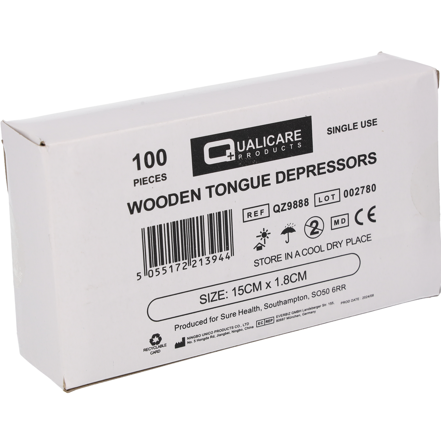 Wooden Tongue depressors x100 - Medisave UK