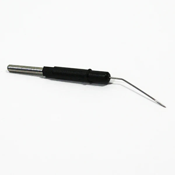 Reusable 30° Angled Epilation and Telangiectasias Electrode Needle - 3/8"