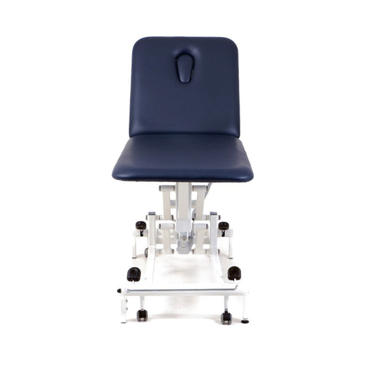 Komfort 2-Section Hydraulic / White Frame / Navy Upholstery -