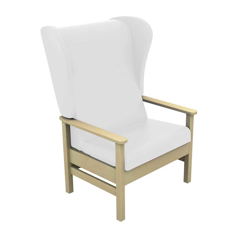 Sunflower Atlas Bariatric Patient Chair with Wings and Drop Arms - Vinyl Upholstery -